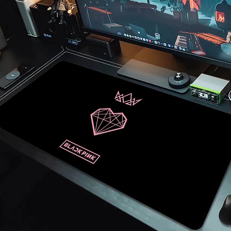 Blackpink Коврик для мыши Большой Игровой Стол Подушка Нескользящий Ноутбук Планшет Большой Коврик для Мыши XXL Коврик Мини ПК Игровой Коврик С Замком по краю_XIA