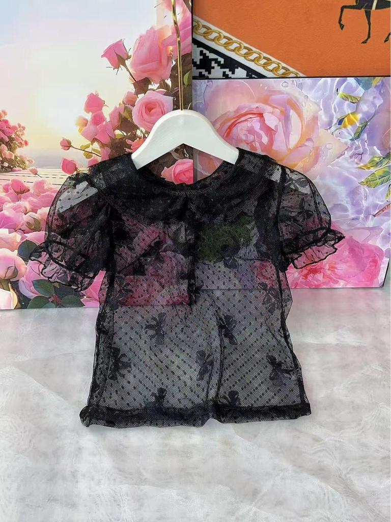 Кружевной топ-бюстье для девочек в стиле Лолита с вырезами - Новый супермягкий тонкий однотонный топ