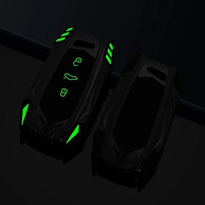 Чехол для ключа автомобиля из цинкового сплава + кожи для VW Volkswagen Golf 7 MK7 Tiguan MK2 для SEAT Ateca Leon FR 2 Ibiza для Skoda Octavia