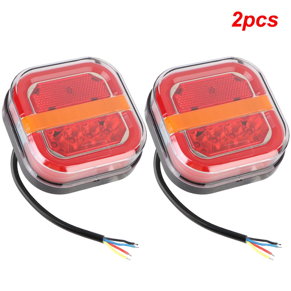 24 В задние фонари для грузовиков 12 В автомобильные указатели поворота номерного знака задние стоп-сигналы для UTV ATV Van 4x4 28 светодиодных индикаторов освещения
