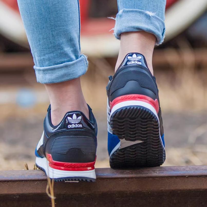 adidas Originals ZX 700 Нескользящие износостойкие Низкие повседневные кроссовки Женские Черные AQ3079