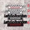 Стикер автомобиля Стайлинг 3D Металлический Хром Lets Go Brandon Edition Эмблема Значок Наклейки Автоаксессуары