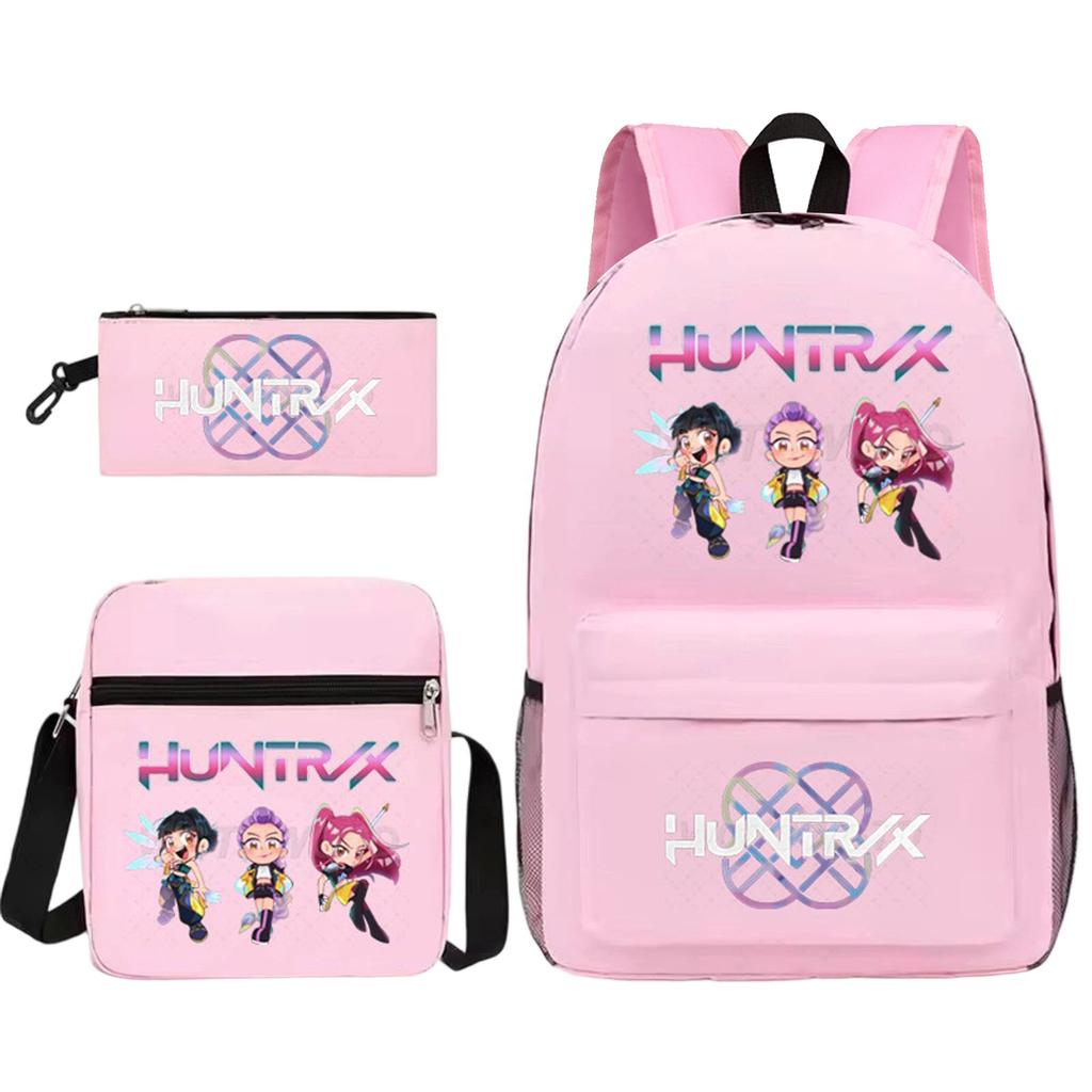 Girls Backpack College Large Capacity Lightweight Travel Backpack Bag Three-Piece Set