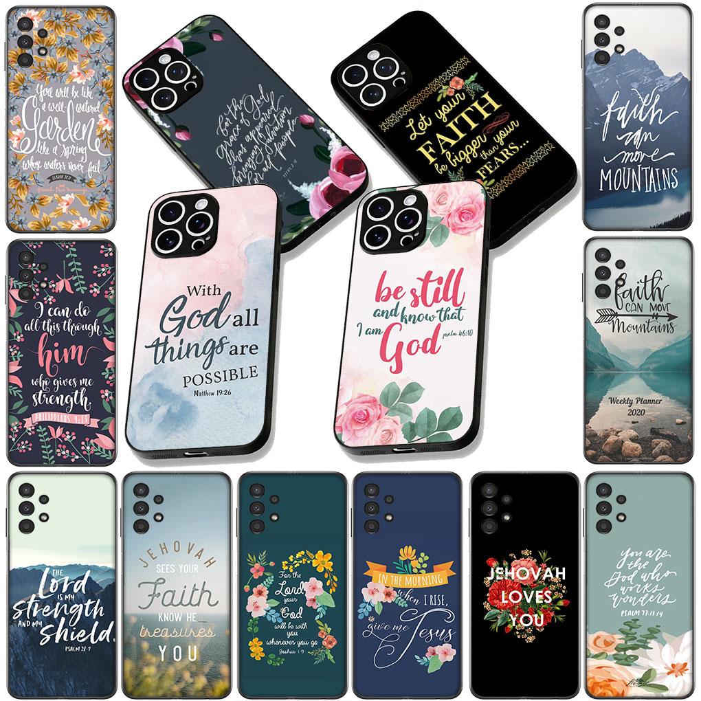 Bible Verse Christian Jehovah God Phone Cover for Apple iPhone 17 16 14 15 Pro Max Plus 15+ 16E XR ProMax Air 16+ Soft Case