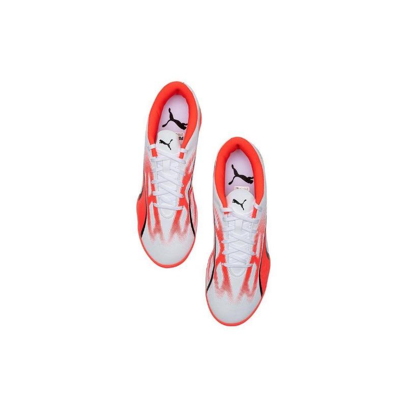 Puma Ultra Play Мужские Футбольные Бутсы на Шнуровке TT TF Шипованные Износостойкие Бело-Красные Черные 107528-01