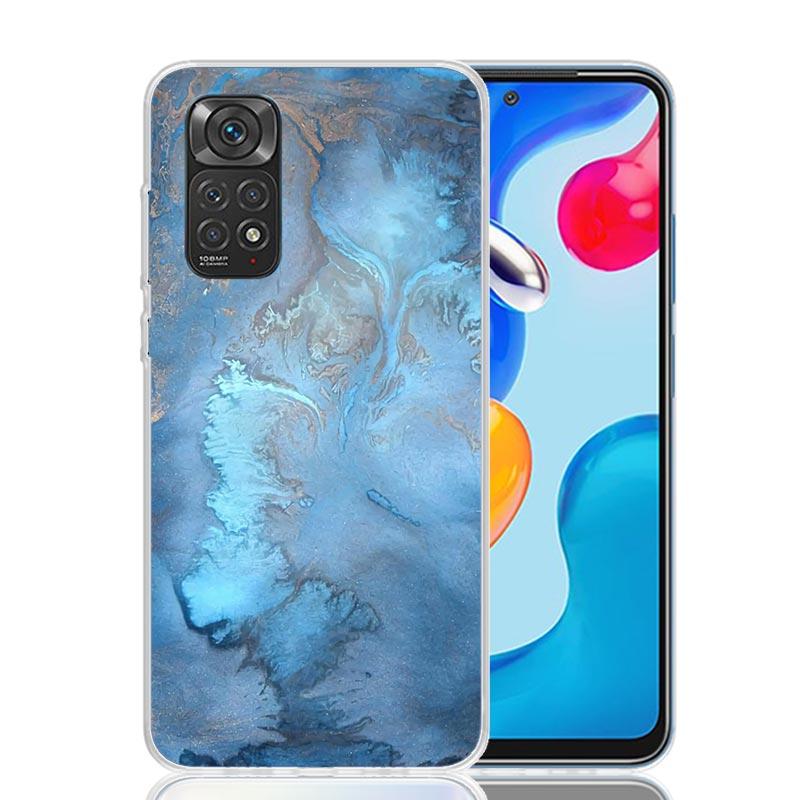 Granite Marble Phone Case For Xiaomi Redmi Note 13 14 15 Pro Plus 12S 12 14S 11S 11E 10 10S 11 11T 5G 4G Cover Coque Redmi Note