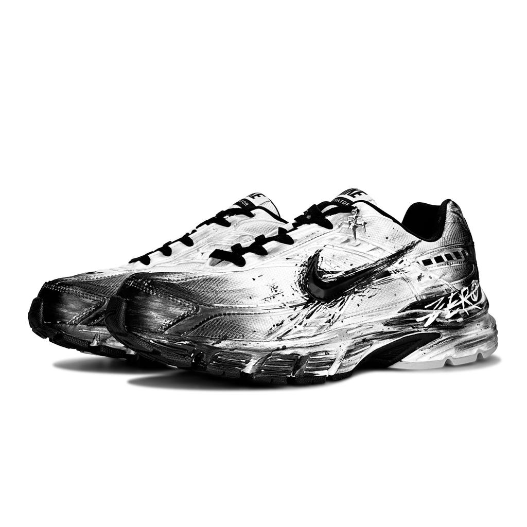 Nike Initiator Амортизация Устойчивость к истиранию Дышащие Низкие Повседневные Для города Для поездок на работу Беговые кроссовки Мужские Черный Белый 394055-100(Team79-ZeroS-BOX)