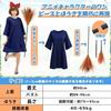 COZENRE Witch Kiki Cosplay Halloween Costume Ribbon Headband + Dress Bag Broom Stickers 3 7-piece Set Outfit women girls cute adorable Kikis Delivery