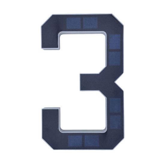 Solar Lighted House Number Outside Light-up LED Address Number Waterproof Modern House Number Light Address Sign for Outdoor Front Door