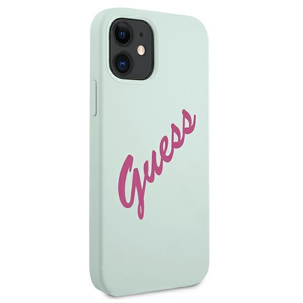 Guess Guhcp12Slsvsbf Iphone 12 Mini5,4 Niebieski Fuksja/Blue Fuschia Hardcase Silicone Vintage