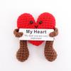 Cute Creative Mini Hand-knitted Plush Small Doll Jewelry Knitting Wool Doll Birthday Gift Office Interior Decorations