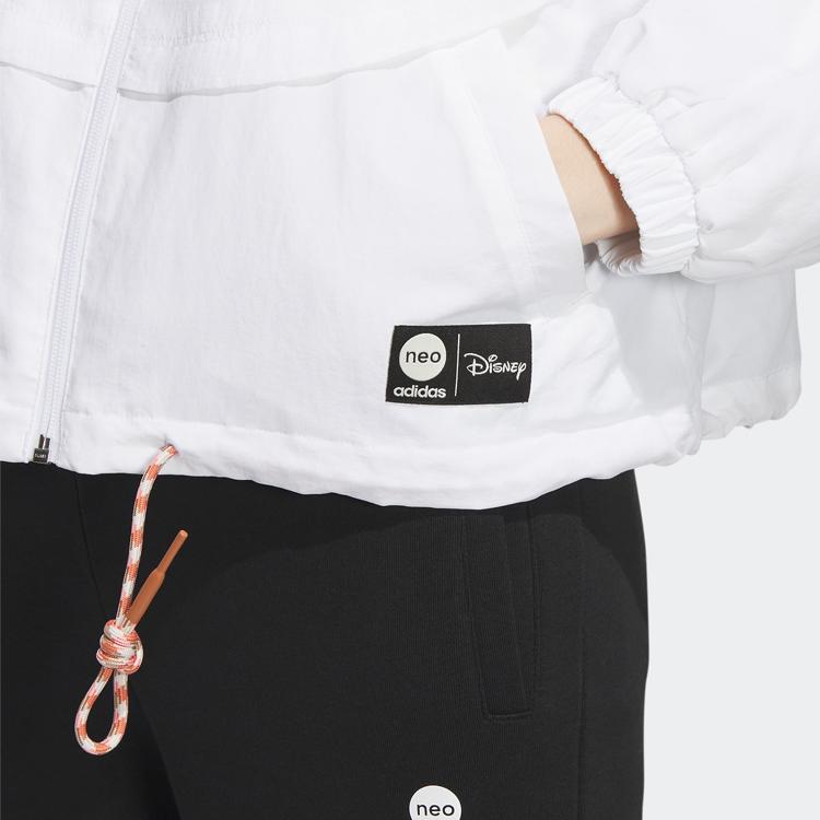 adidas Ветровка Neo Xlotso с мультяшным принтом женские куртки белые IP4017