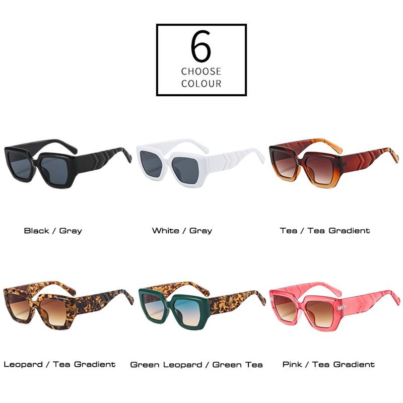 SO & EI Ins, популярные модные солнцезащитные очки «кошачий глаз», женские ретро красочные градиентные оттенки UV400, трендовые мужские квадратные солнцезащитные очки