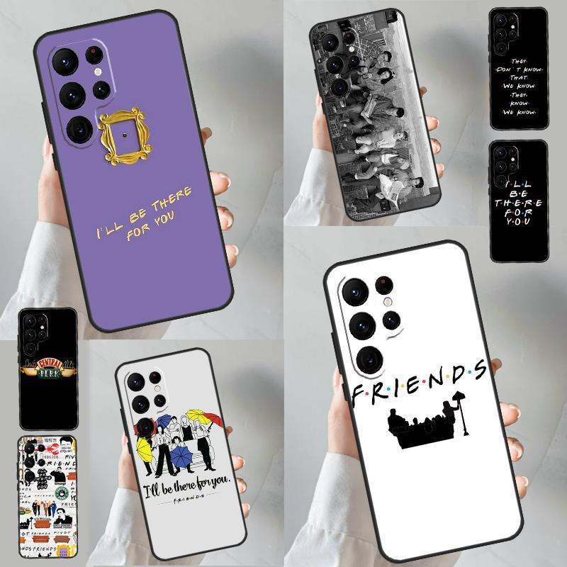 Чехол для телефона Samsung Galaxy S23 S24 Ultra S20 S21 FE Note 10 20 Ultra S8 S9 S10 S22 Plus с изображением из сериала Друзья
