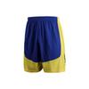 Letter Logo Color Block Basketball Knit Fitted Shorts Men Bottoms Royal-Blue 22500201-400