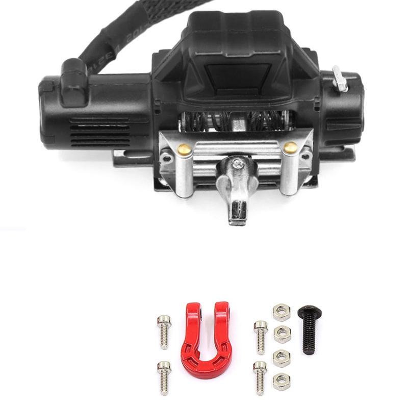 Радиоуправляемая модель сплав машина электрическая лебедка запчасти для игрушечной машины 1/10 аксессуары со стальным тросом для аксессуаров для модельной машины