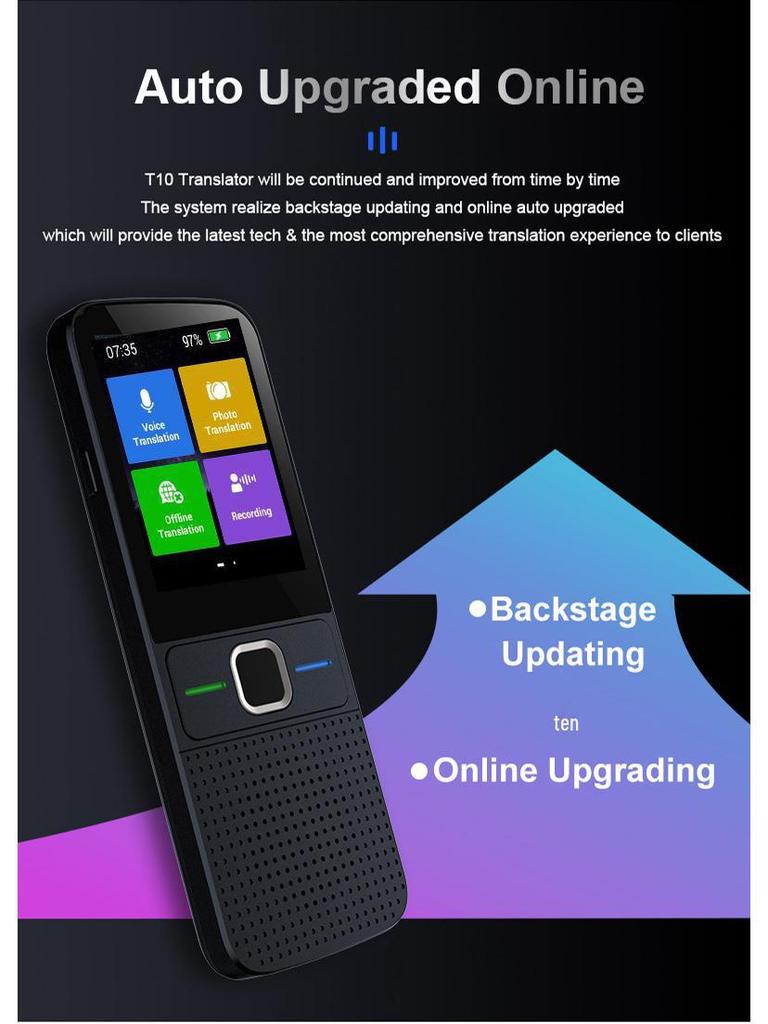 Интеллектуальная ручка-переводчик T10: Инструмент для изучения японского, корейского, русского, немецкого и делового английского языков в режиме офлайн