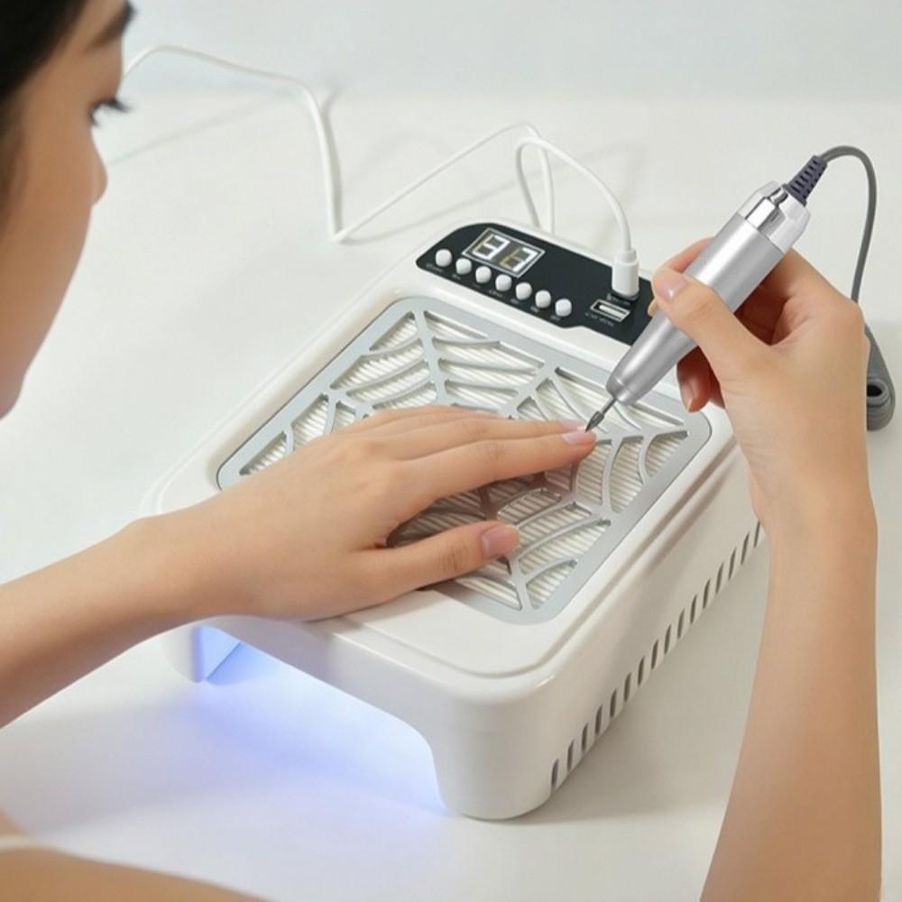 Three In One Nail Dust Collector Dust Proof Nail Polishing Machine Professional Use