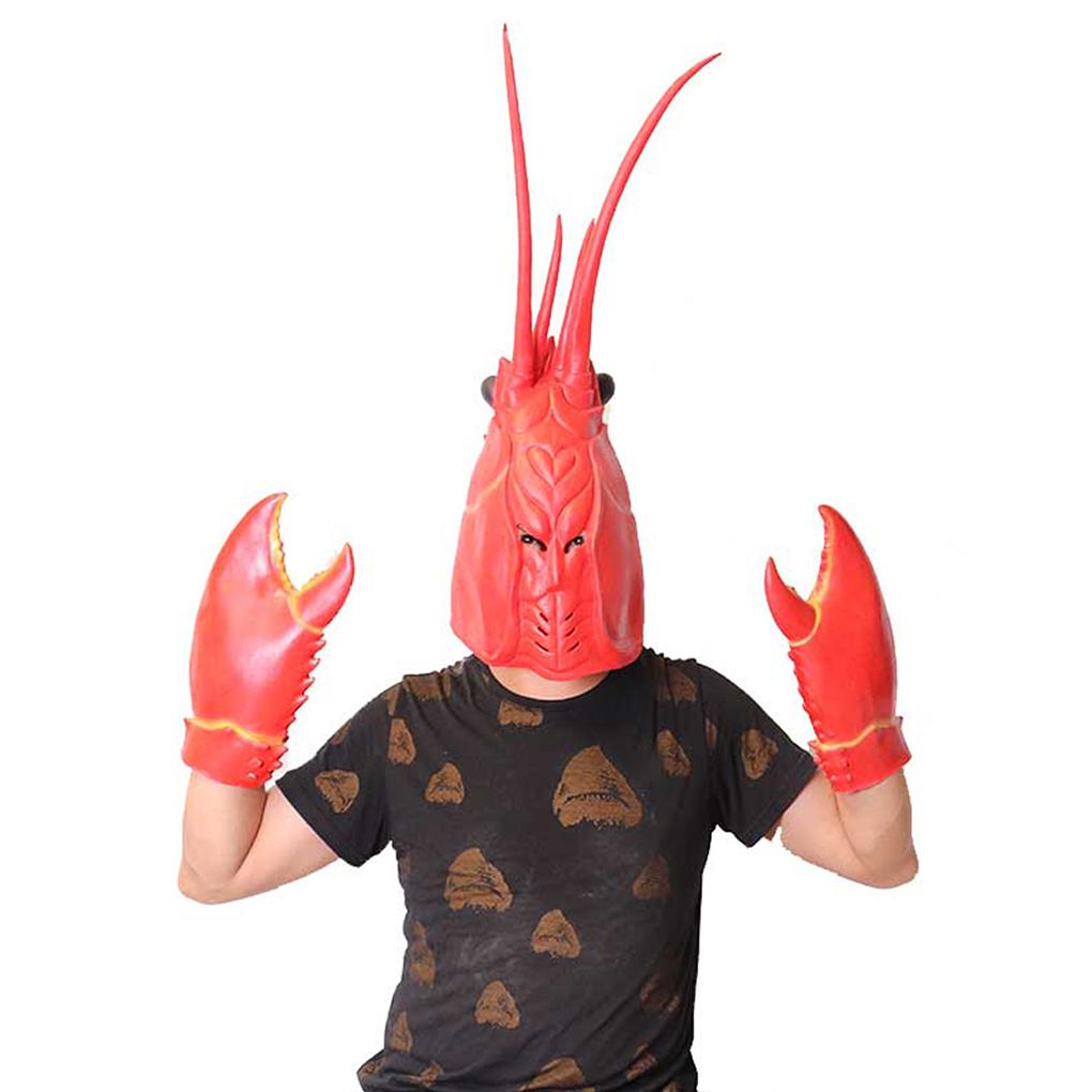 Funny Lobster Theme Mask Stand Out At Cosplay Party Halloween Latex Funyny Gift Lobster Mask