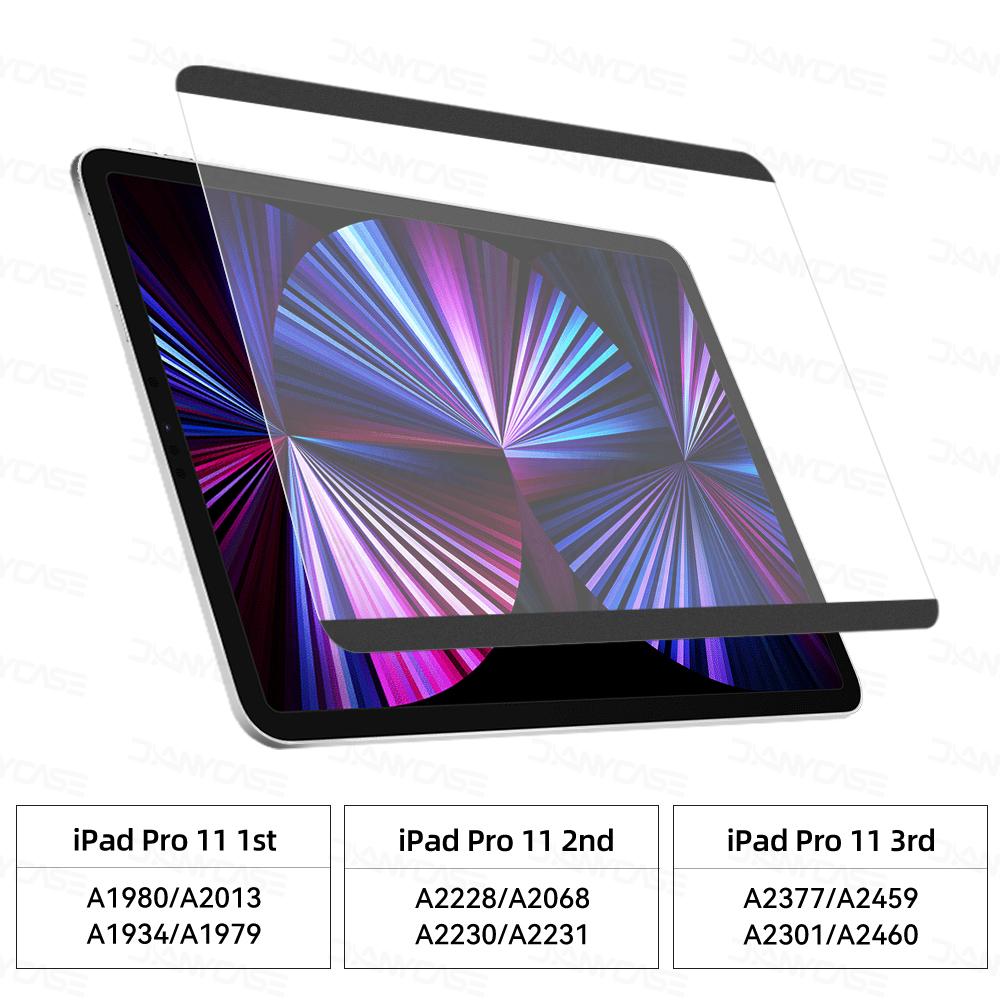 Защитная пленка для экрана в виде бумаги для iPad Air 4 5 10,9 Pro 11 9,7 5/6th 10,2 7/8/9th Mini 6 5, магнитная пленка для письма, аксессуары для iPad