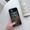 Чехол для телефона ED12 Cartoon Art Owl для iPhone 6 6s 7 8 11 12 13 14 15 XS Pro Max XR X SE Samsung S20 S21 S22 S23 S24 FE Ultra Plus Lite S21S A55