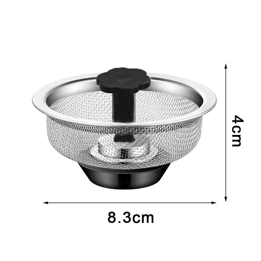 Kitchen Sink Filter Stainless Steel Sink Strainer Mesh Bathroom Floor Drains Catcher Waste Drain Hole Filter Kitchen Accessories