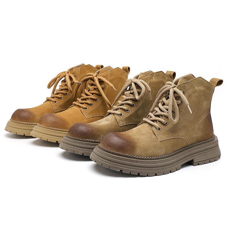 Ботинки Martin мужские весна-осень 2024 новые мужские туфли в британском стиле большие желтые ботинки короткие ботинки 66687-R