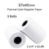 Thermal Paper, 2 1/4'' X 32.8ft ,POS Cash Register Receipt Rolls, Fits All Credit Card Terminal, Premium Quality