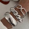 Accessories New Niche Exaggerated Irregular Jewelry Explosive Advanced Hammer Bracelet
