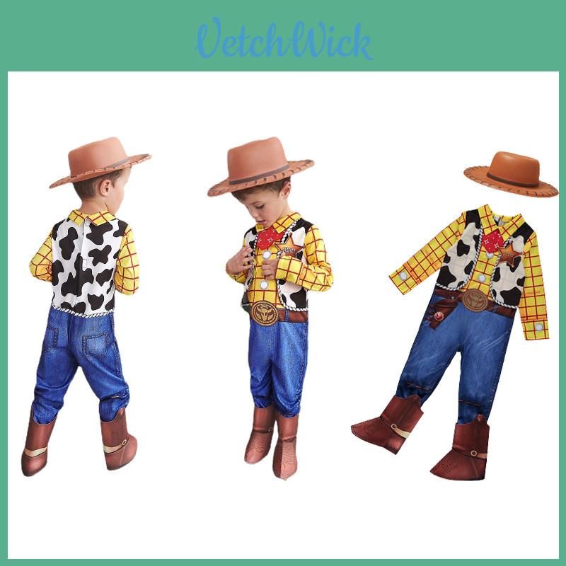 High-quality Polyester Material Kids' Toy Story Cowboy Woody Costume Set