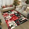 Christmas Tree Elk Cartoon Carpet Large Area Living Room Geometry Home Decoration Rugs Non-slip Bedroom Mat Washable Lounge Rug