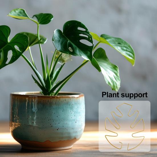 Plant Stem Support Metal Monstera Clamp Plant Support Plant Stem Holder Monstera Stabilizer Grapple Holder for Climbing Plants