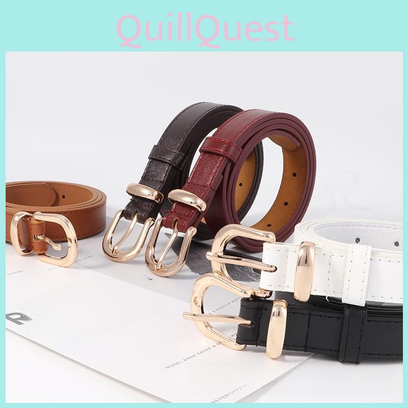 Style Minimalist Stylish Pu Belt With Alloy Pin Buckle For Daily Use Suitable