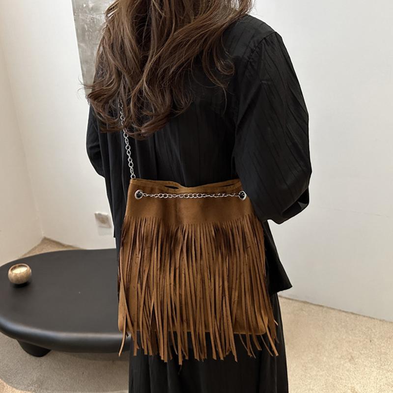 Новый стиль повседневные сумки через плечо с кисточками для женщин большая вместительная сумка через плечо дизайнерские сумки для женщин повседневное использование