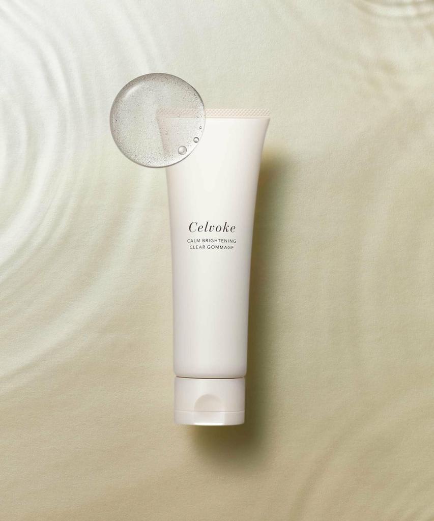 Celvoke Очищающий пилинг-скатка Calm Brightening Clear, Очищает поры, Содержит уходовые компоненты, 100 г