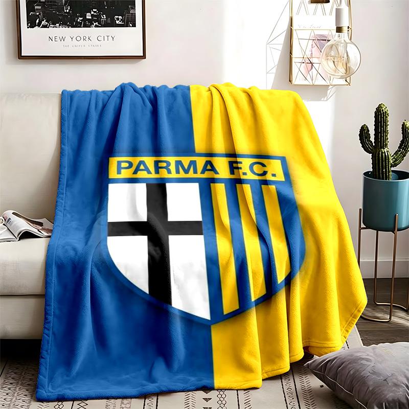 Parma Calcio 1913 Theme Personalized Outdoor Flannel Blankets Soft And Suitable For All Seasons Perfect For Sofas Beds And Camping