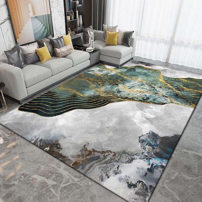 Nordic Carpet Гостиная Светлая Роскошная Коврики для Журнального Столика Спальня Большая Площадь Коврик Кухня Нескользящие Ковры