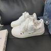 2024 Новые кожаные женские кроссовки Белые повседневные кроссовкиВысококачественные дышащие туфли на платформе Лоферы женские