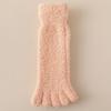 Yousheng 1 Pair Women Coral Fleece Toe Socks Autumn Winter Fuzzy Thick Warm Thermal Mid-calf Socks Soft Fluffy Home Sleeping Slipper Floor Socks