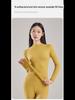 Women's Seamless Cotton Turtleneck Top - Thin, Warm, No-Pill, Autumn/Winter 2024 Collection