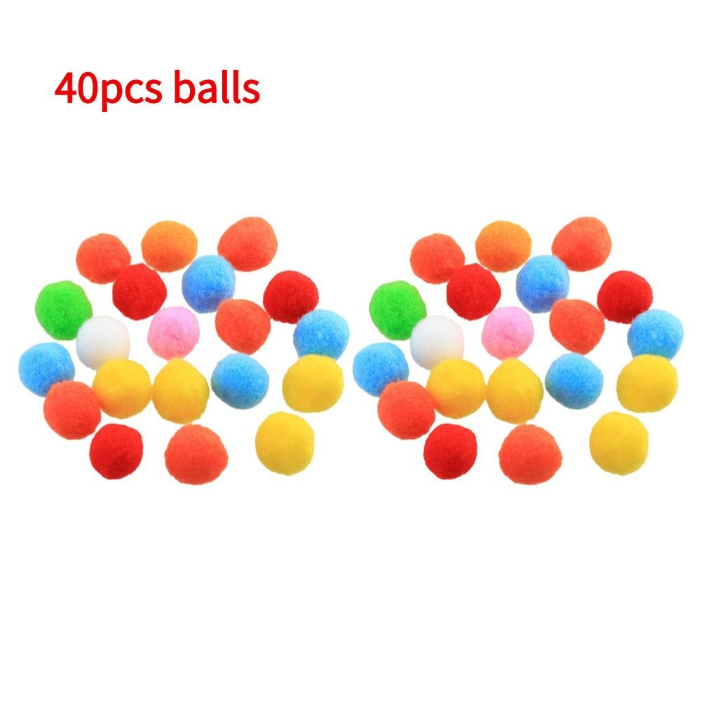 Cat Toy Gun Plush Ball Launcher for Indoor Cats Interactive Shooting Gun Quiet High Bounce Ball To Tease The Cat Pet Supplies