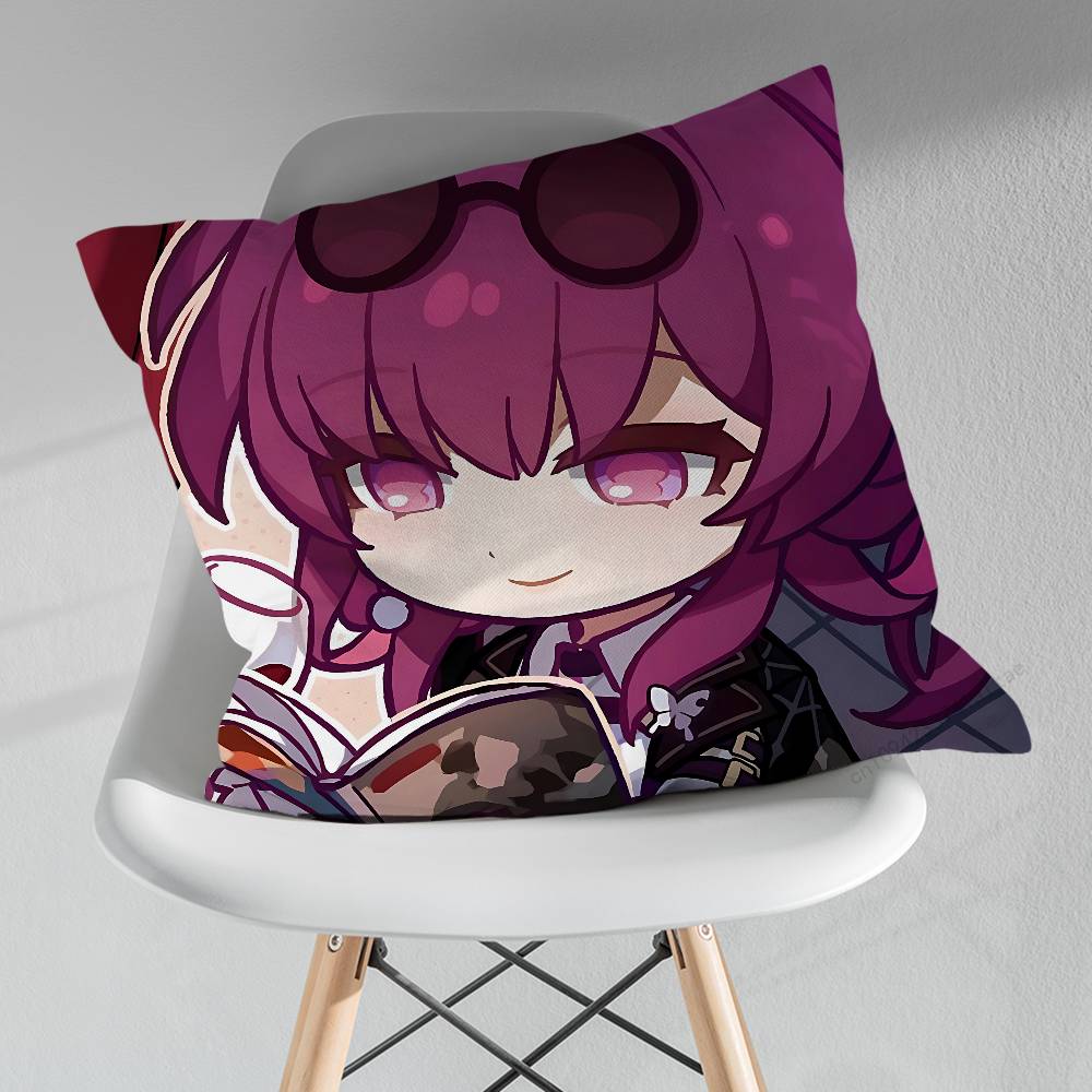 HHonkai Star Rail KKafka Various Sizes Square Pillow Case For Car Home Bedchamber Decor Birthday Gift