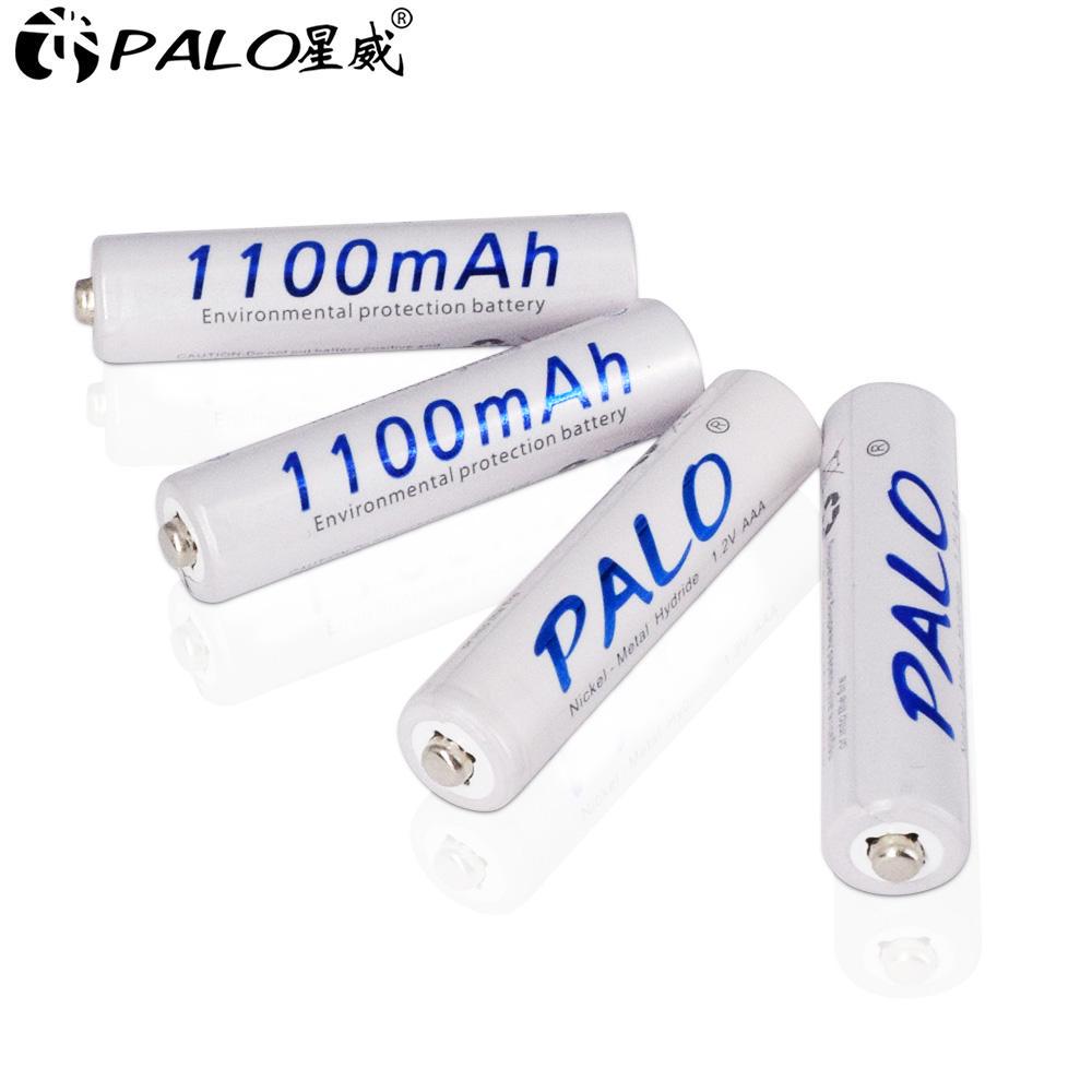 PALO 1.2V NI-MH Aa AA Rechargeable Batteries + 1.2V Aaa AAA Rechargeable battery+AA Battery Charger for 1.2V AA AAA Battery