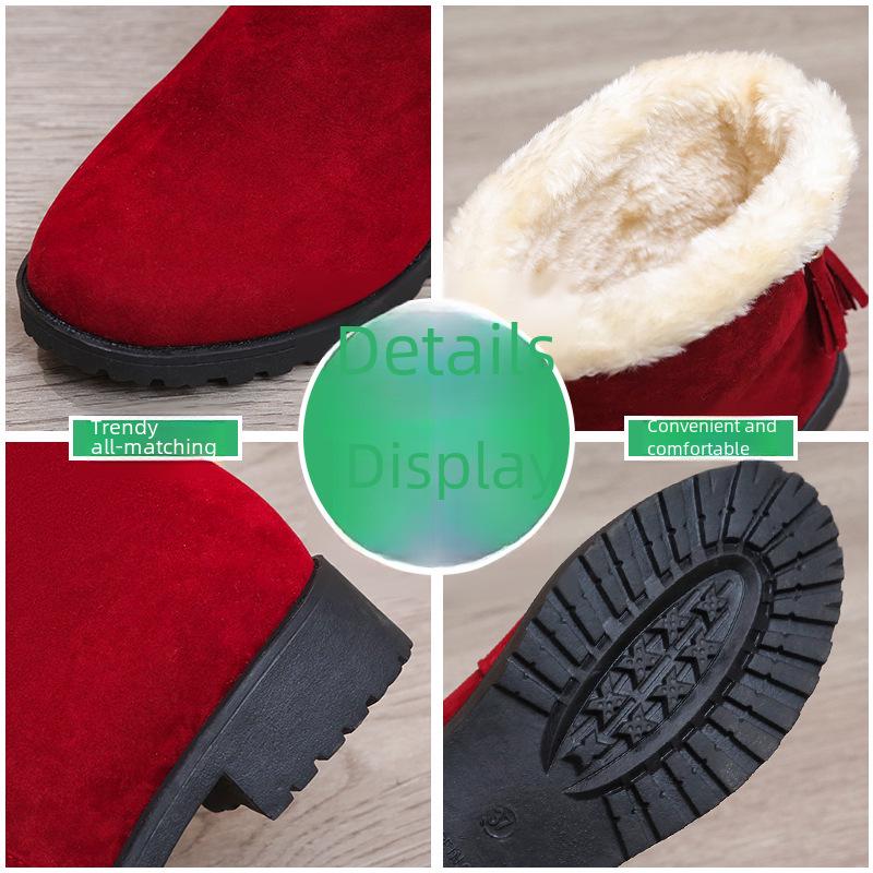 Женские замшевые ботинки Martin 2021 года, осень/зима — короткие, плоские, с круглым носком, с хлопковой подкладкой