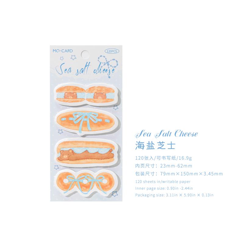 JIAMEI 120pcs Cream Bakery Series Kawaii Food Desserts Message Convenience Sticker DIY Diary Scrapbook Cute Student Stationery