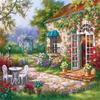 DIY Diamond Painting Beautiful House Cross Stitch Kit Mosaic Art Diamond Painting Full Circle Diamond Home Decoration