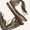 Boho Bohemian Style Belts Retro Woven Tassel Waistband Vintage Tassel Weave Belts  Women