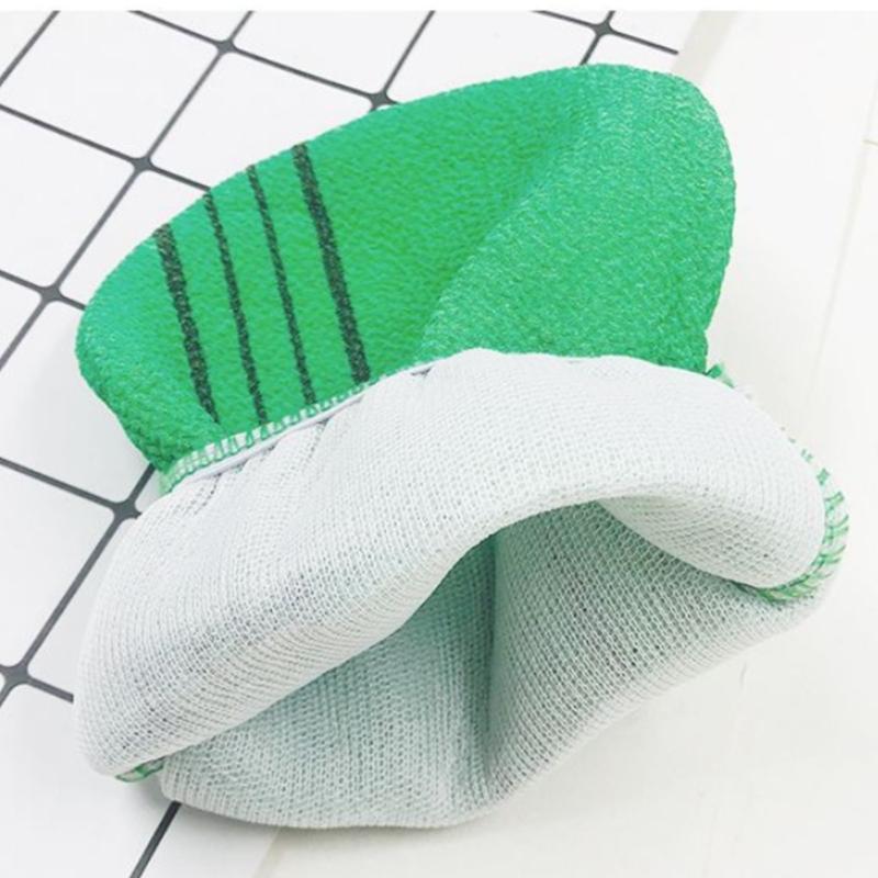 Случайный цвет мочалка-перчатка для ванны для эффективного отшелушивания Мягкая перчатка для глубокой очистки и полировки тела для ежедневного использования в душе