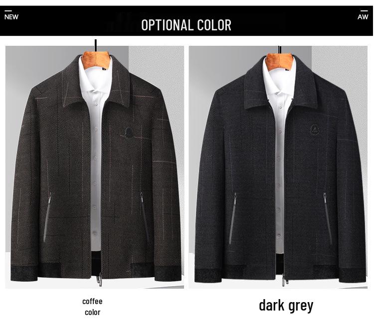 Мужская демисезонная повседневная деловая куртка Woodpecker 2025 для отцов среднего и пожилого возраста