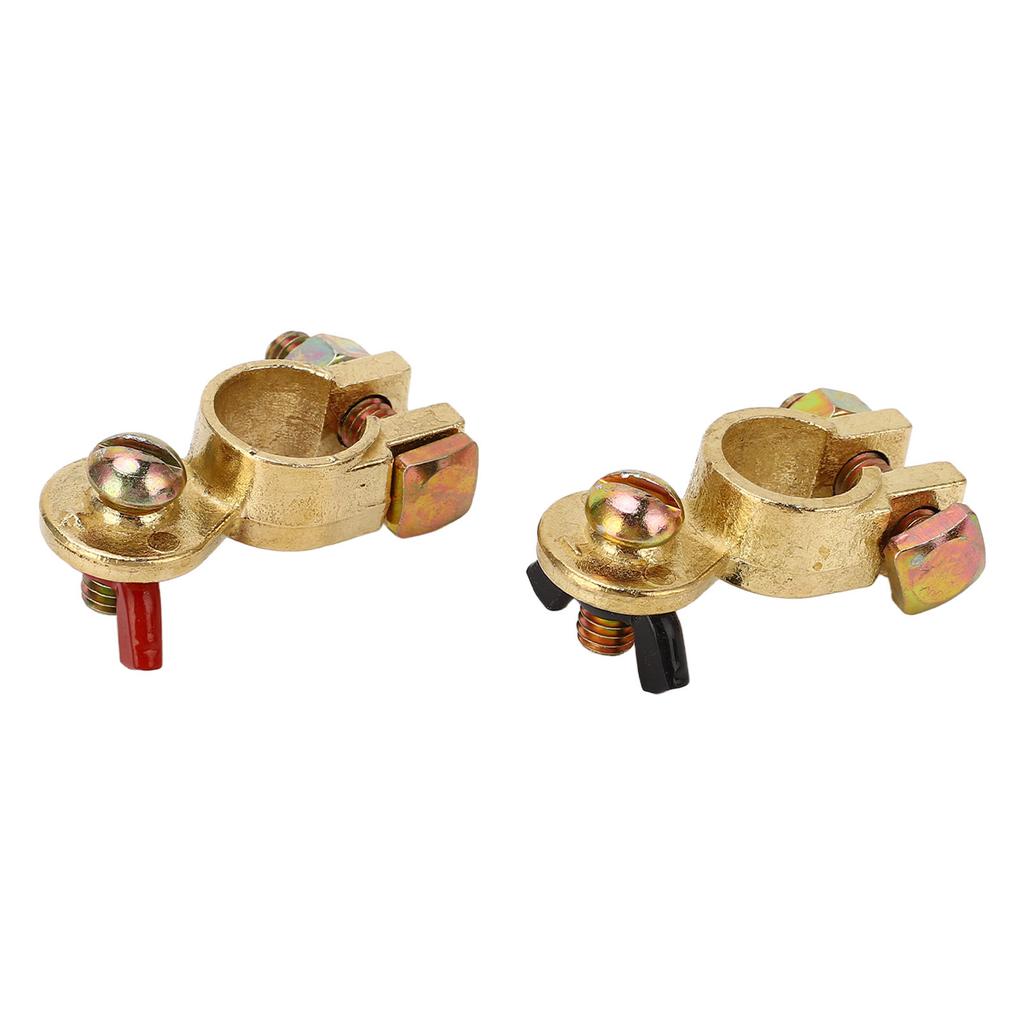 2 шт. Клемма аккумулятора Утолщенная латунь Сильная проводимость Клемма аккумулятора для автомобиля лодки